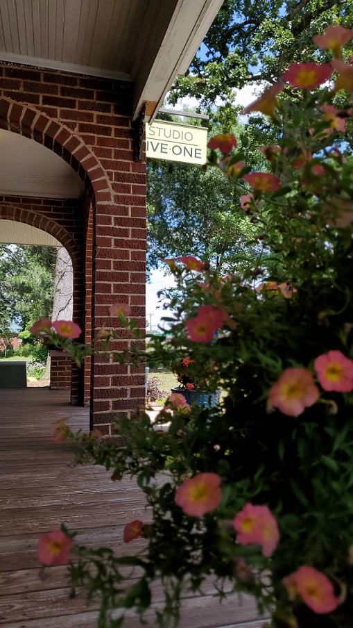 Flowers on the porch